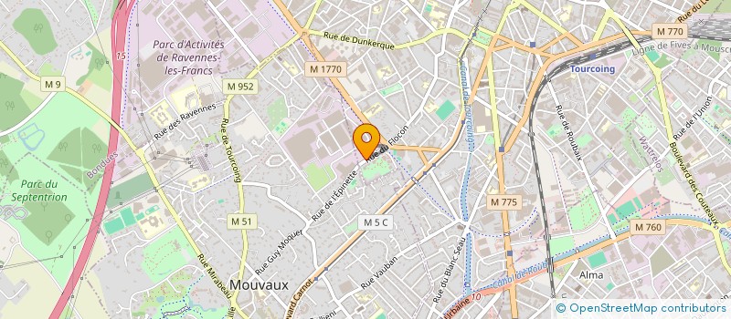 localisation de l'entreprise ACCEM  TOURCOING