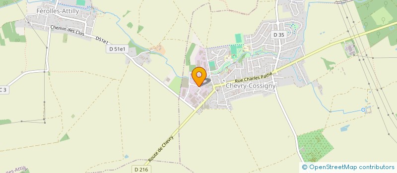 localisation de l'entreprise ACCEMATIC à CHEVRY-COSSIGNY