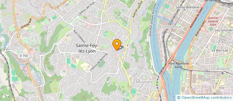 localisation de l'entreprise ACCENGY à SAINTE-FOY-LES-LYON