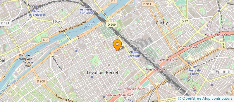 localisation de l'entreprise ACCENS à LEVALLOIS-PERRET
