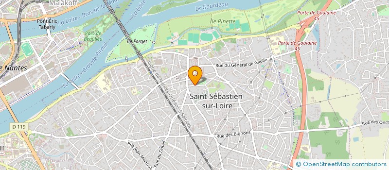 localisation de l'entreprise ACCENT 21 à SAINT-SEBASTIEN-SUR-LOIRE