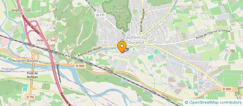 localisation de l'entreprise ACCENT  CAUMONT-SUR-DURANCE