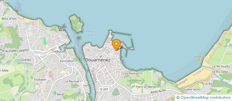 localisation de l'entreprise ACCENT CIRCONFLEXE  DOUARNENEZ