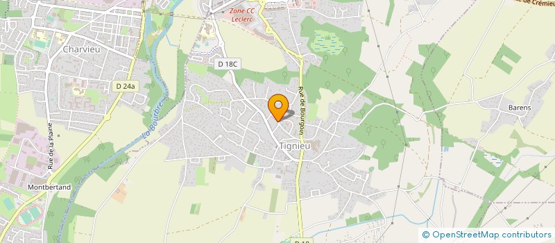 localisation de l'entreprise ACCENT CLIENTS à TIGNIEU-JAMEYZIEU