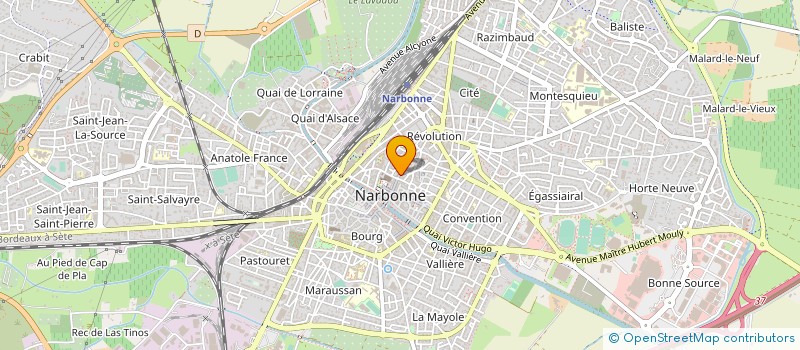 localisation de l'entreprise ACCENT D'OC à NARBONNE