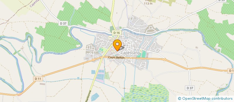 localisation de l'entreprise ACCENT D OC & CO à CAPESTANG