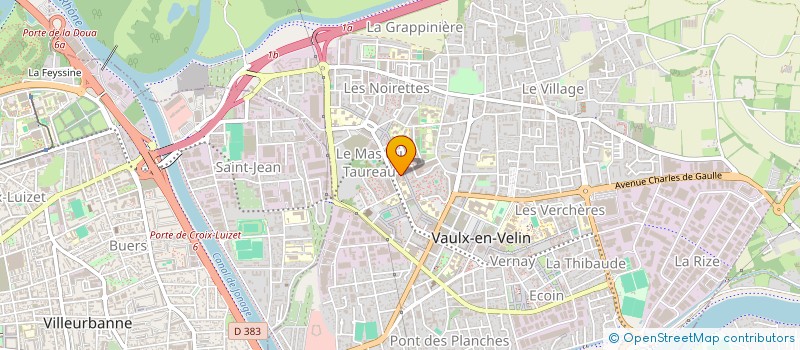 localisation de l'entreprise ACCENT ELEC  VAULX-EN-VELIN