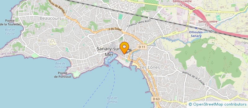 localisation de l'entreprise ACCENT SUD à SANARY-SUR-MER
