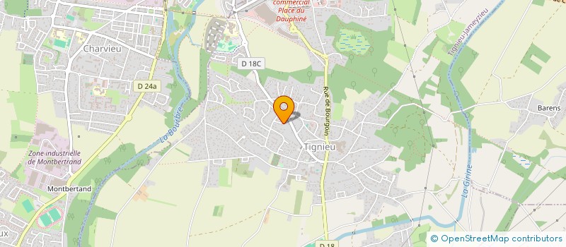 localisation de l'entreprise ACCEO  TIGNIEU-JAMEYZIEU