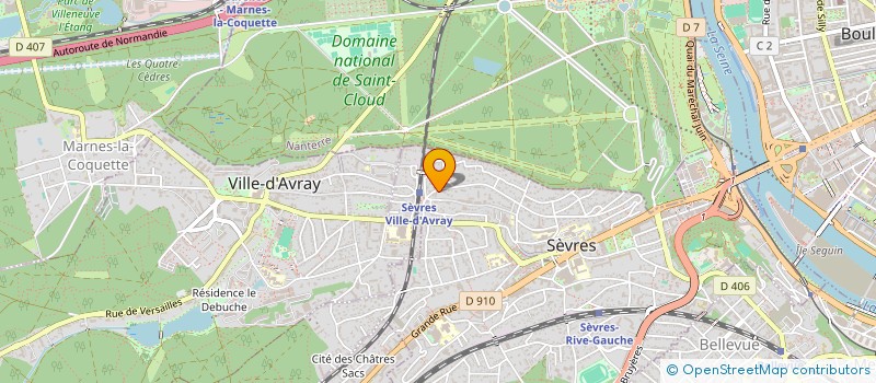 localisation de l'entreprise ACCERES à SEVRES