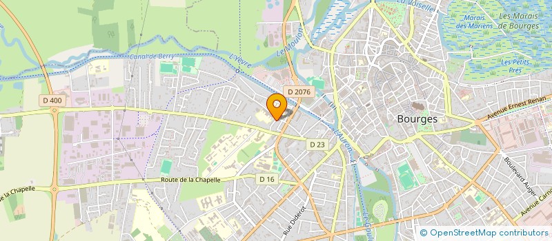 localisation de l'entreprise ACCES 18 IMMOBILIER  BOURGES