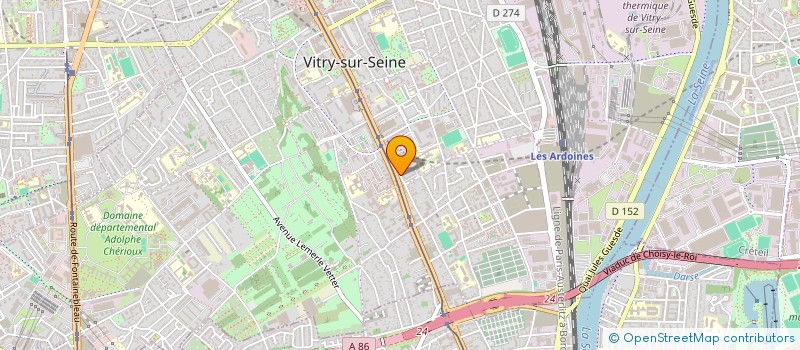 localisation de l'entreprise ACCES  VITRY-SUR-SEINE