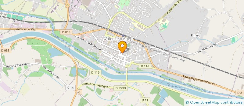 localisation de l'entreprise ACCES à VALENCE