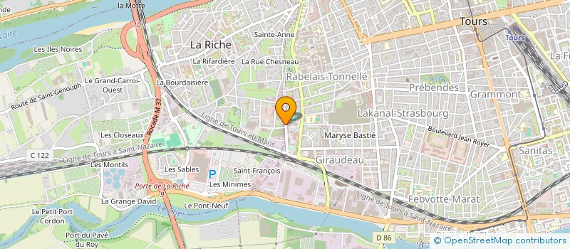 localisation de l'entreprise ACCES A CITOYENNETE CULTURES ET EMPLOI  LA RICHE