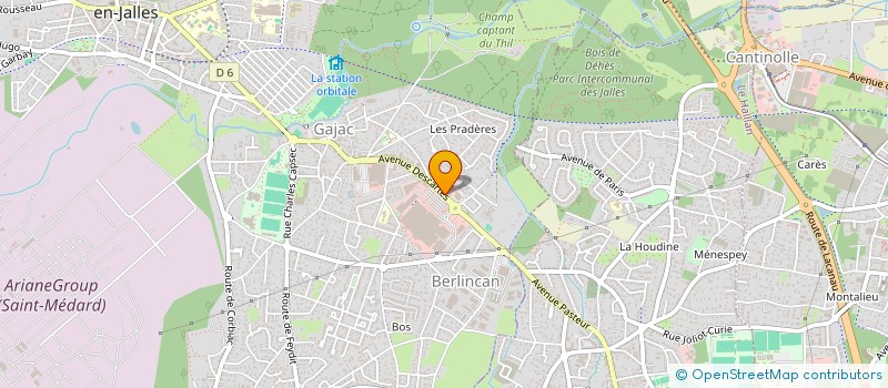 localisation de l'entreprise ACCES A L AIDE POUR TOUS  SAINT-MEDARD-EN-JALLES