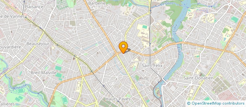 localisation de l'entreprise ACCES ARTISAN 44 à NANTES