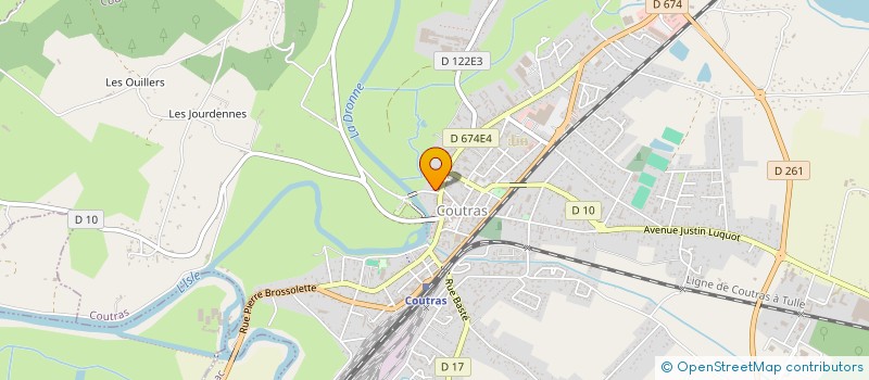 localisation de l'entreprise ACCES : ASSOCIATION COUTRAS CULTURE ECOUTE & SOLIDARITE  COUTRAS