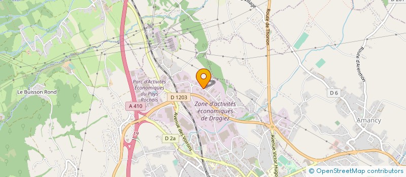 localisation de l'entreprise ACCES AUTO LOCATION 74 à LA ROCHE-SUR-FORON