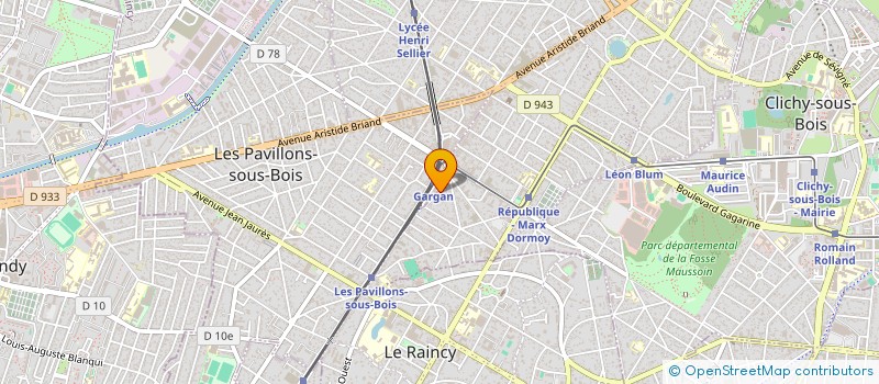 localisation de l'entreprise ACCES AUX SOINS ET REFUS DE LA MISERE  LIVRY-GARGAN