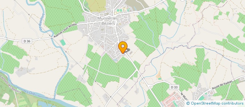 localisation de l'entreprise ACCES AUX SOINS MURVIEL LES BEZIERS ET ALENTOURS à MURVIEL-LES-BEZIERS