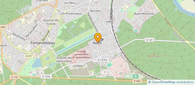 localisation de l'entreprise ACCES AVON DANSE (2AD)  AVON