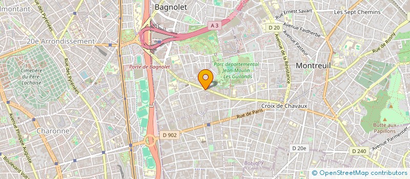 localisation de l'entreprise ACCES CIBLE à BAGNOLET