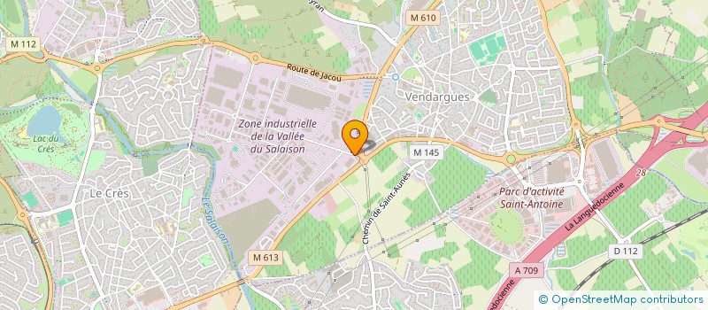 localisation de l'entreprise ACCES CIBLE SARL à VENDARGUES