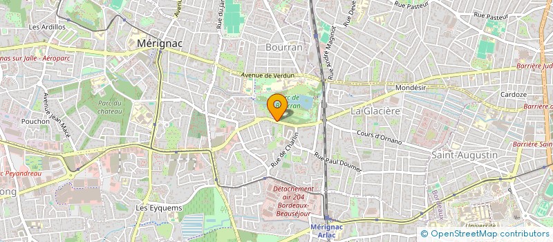 localisation de l'entreprise ACCES CLUBS à MERIGNAC
