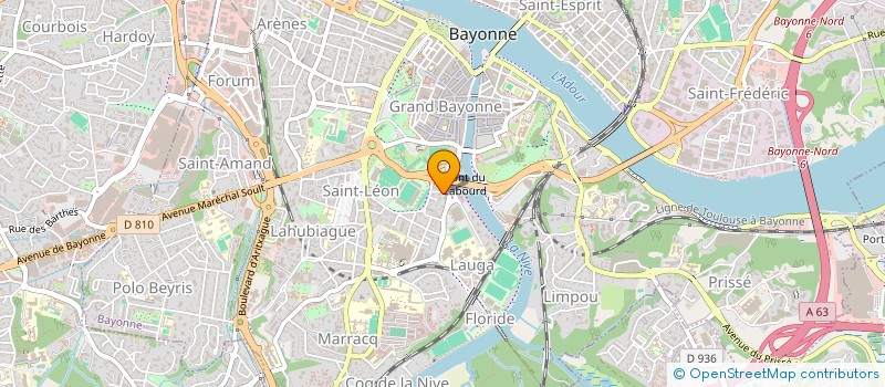 localisation de l'entreprise ACCES CONDUITE 64 à BAYONNE