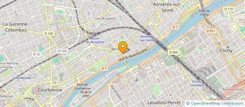 localisation de l'entreprise ACCES CONTROL VIDEO ET DISTRIBUTION à COURBEVOIE