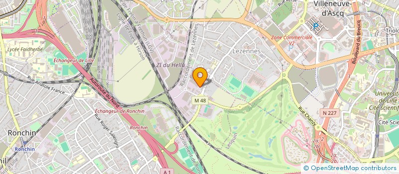 localisation de l'entreprise ACCES DIFFICILES SERVICES  RONCHIN