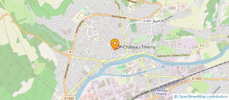 localisation de l'entreprise ACCES FORMATION à CHATEAU-THIERRY