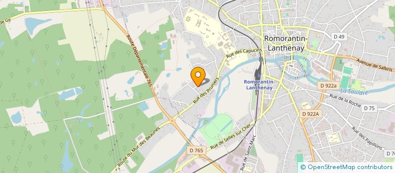 localisation de l'entreprise ACCES GRAPHIQUE à ROMORANTIN-LANTHENAY