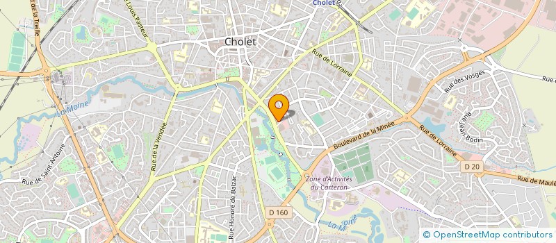 localisation de l'entreprise ACCES-MOD à CHOLET