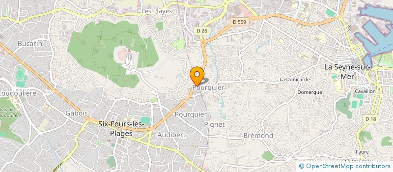 localisation de l'entreprise ACCES O PRO 83 à SIX-FOURS-LES-PLAGES