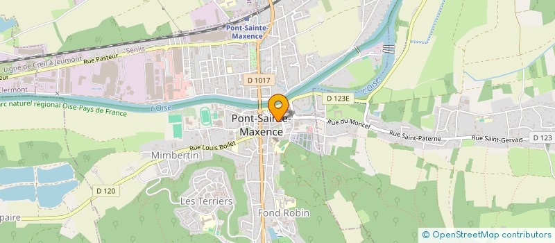 localisation de l'entreprise ACCES OISE INTERNET  PONT-SAINTE-MAXENCE