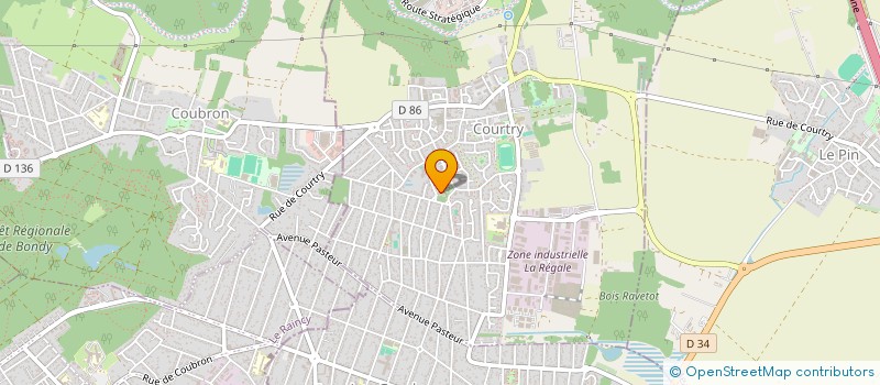 localisation de l'entreprise ACCES PERMIS 77 à COURTRY