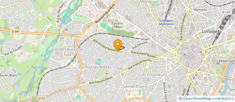 localisation de l'entreprise ACCES PISTE à LIMOGES