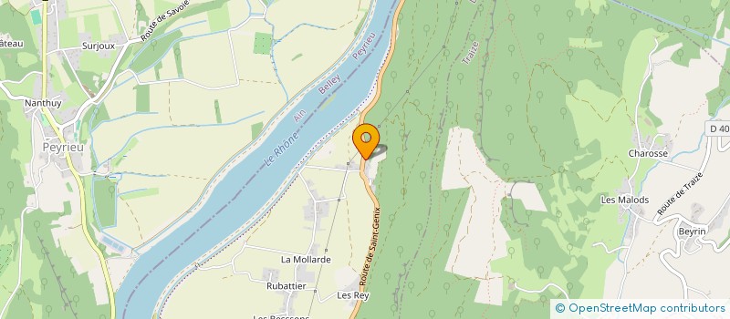 localisation de l'entreprise ACCES PISTE POLYESTER  LA BALME