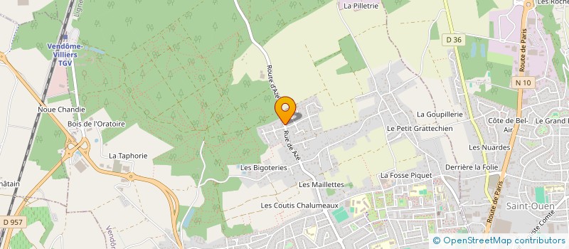 localisation de l'entreprise ACCES POUR TOUS à VENDOME