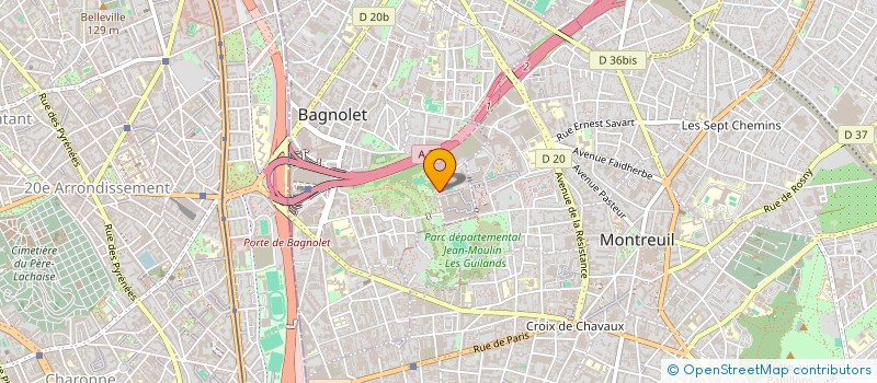 localisation de l'entreprise ACCES PRINT  BAGNOLET