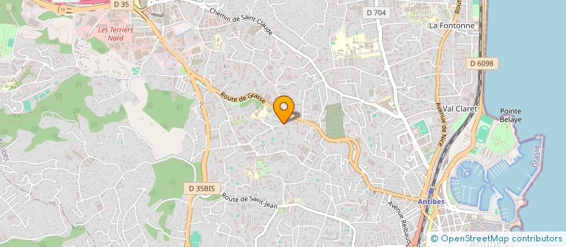localisation de l'entreprise ACCES PRIVILEGES à ANTIBES