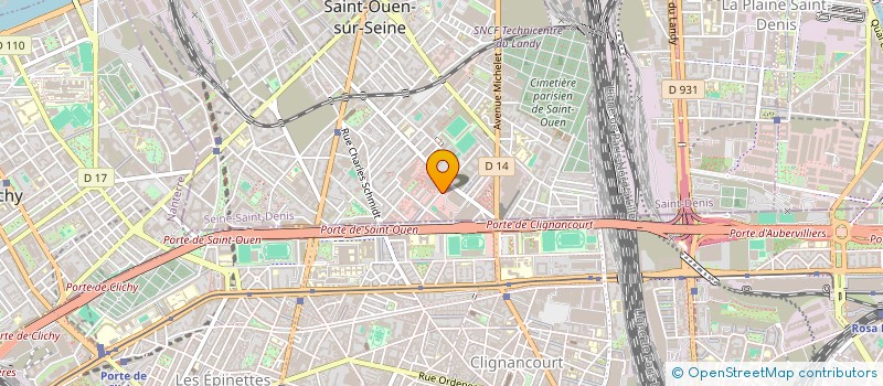 localisation de l'entreprise ACCES RESEAUX à SAINT-OUEN-SUR-SEINE