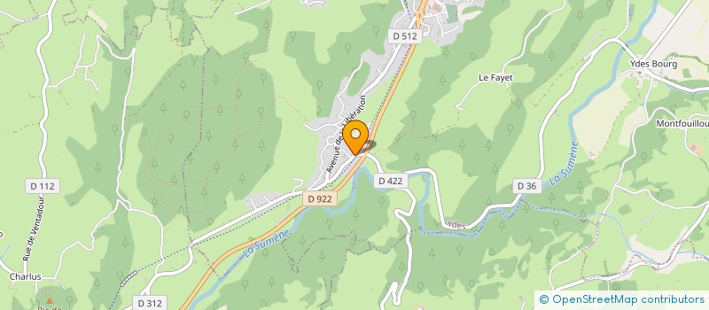 localisation de l'entreprise ACCES SANTE NORD CANTAL à YDES