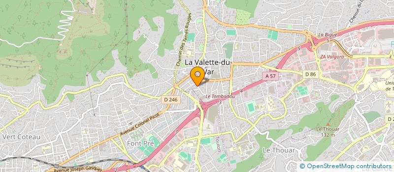 localisation de l'entreprise ACCES SERRURERIE 83 à LA VALETTE-DU-VAR