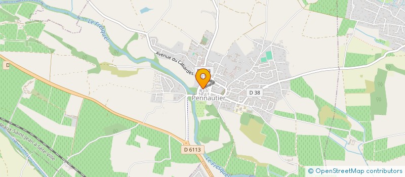 localisation de l'entreprise ACCES - SERVICES - CONSTRUCTION SARL  PENNAUTIER