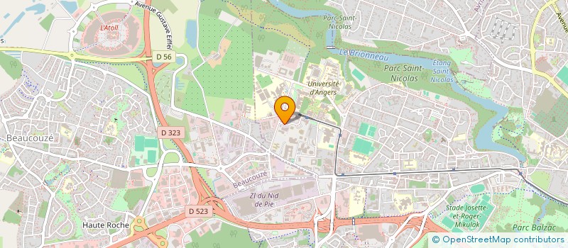 localisation de l'entreprise ACCES SERVICES MAINTENANCE à ANGERS