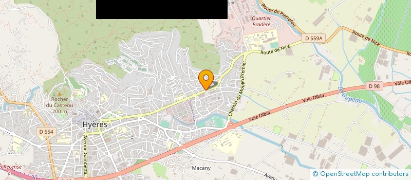 localisation de l'entreprise ACCES SOLUTION à HYERES