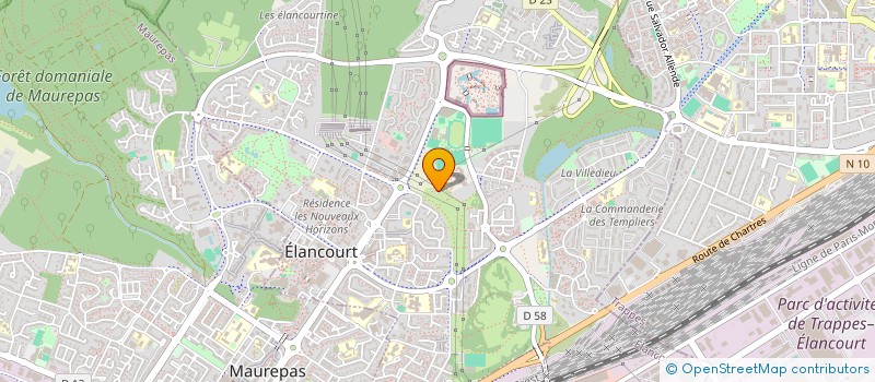 localisation de l'entreprise ACCES SOURDS 78 à ELANCOURT
