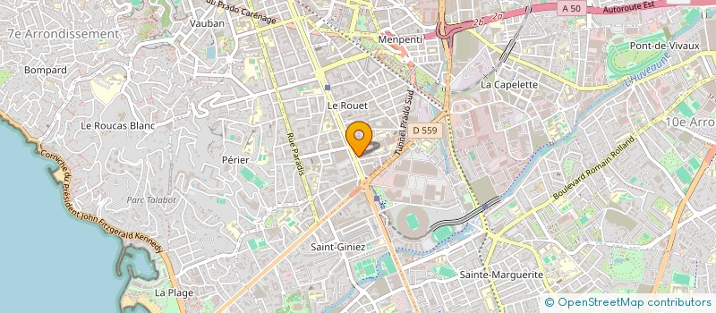 localisation de l'entreprise ACCES SUD à MARSEILLE